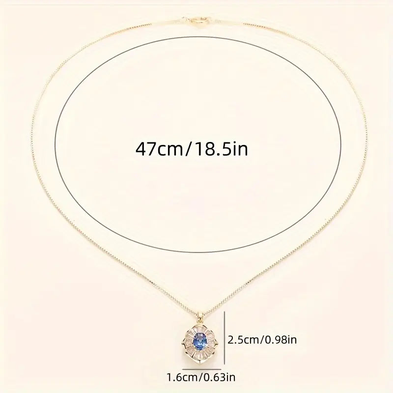 Kavella Noctazure Necklace | Gold 18k