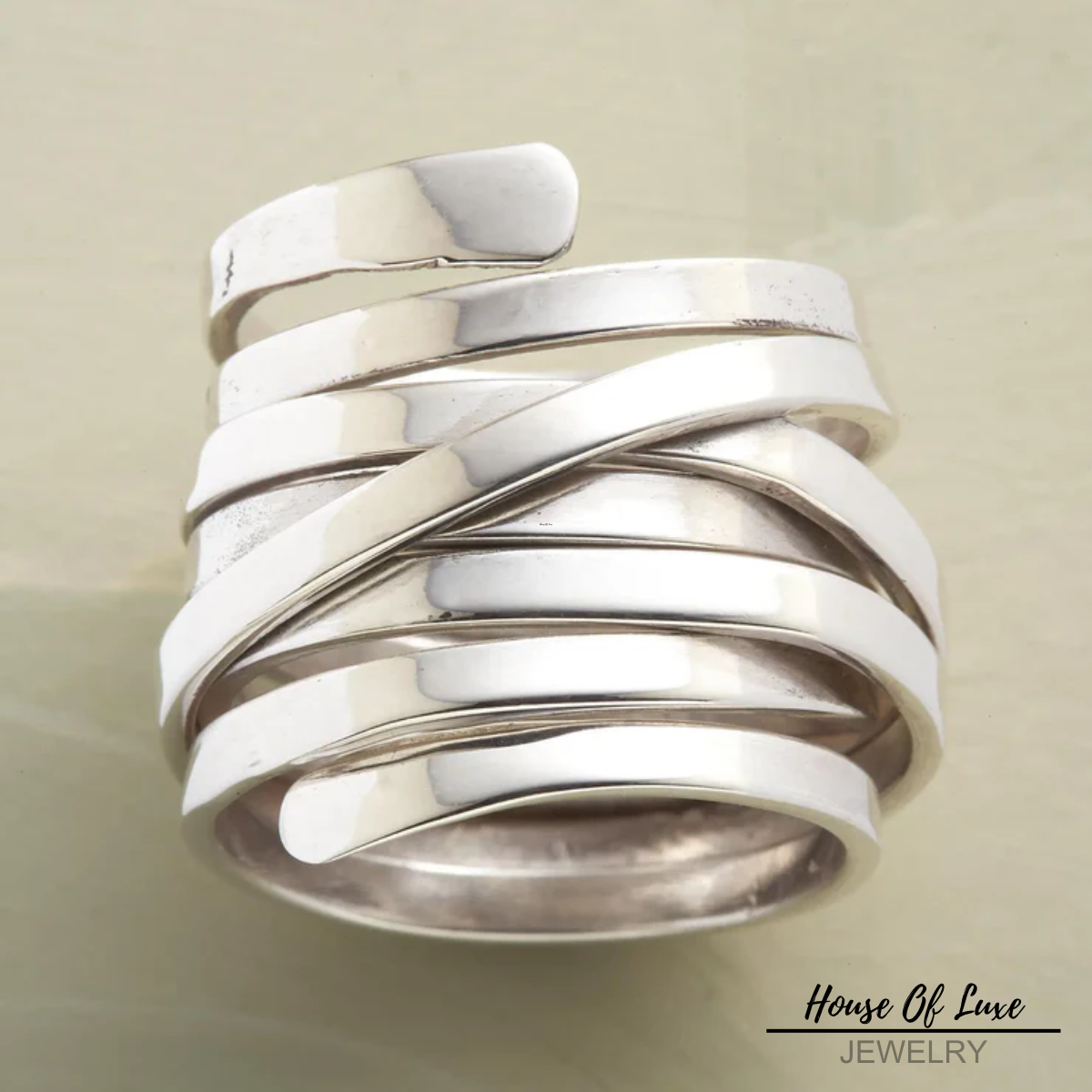VINTAGE LAYER SILVER THICK RING