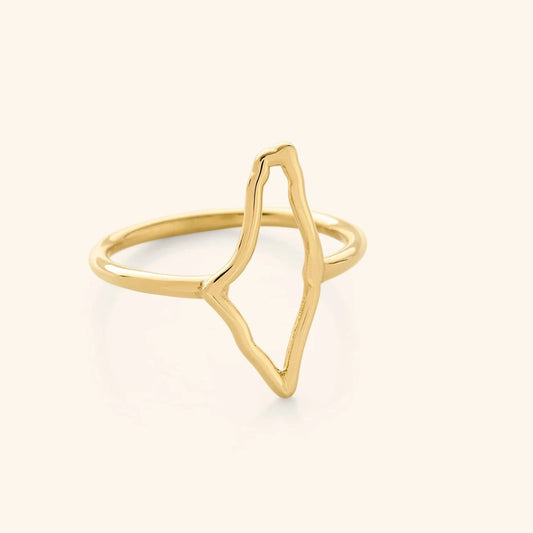 Golden Hollow Forged Ring
