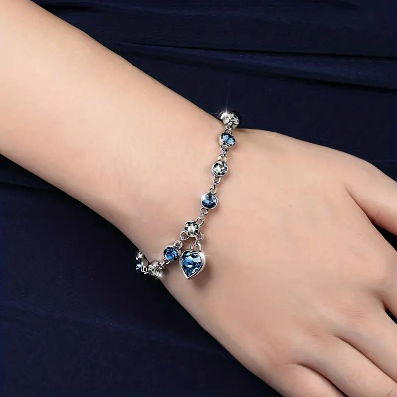 Ocean Heart Glow Bracelet | White Gold 18k