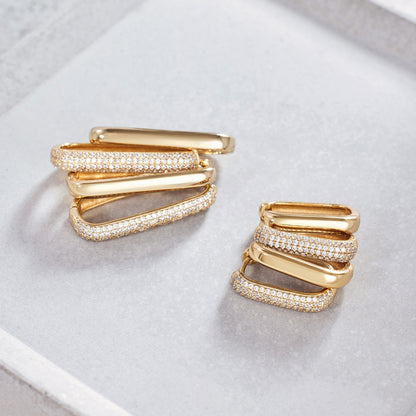 Icon Hoops | White Gold 18k