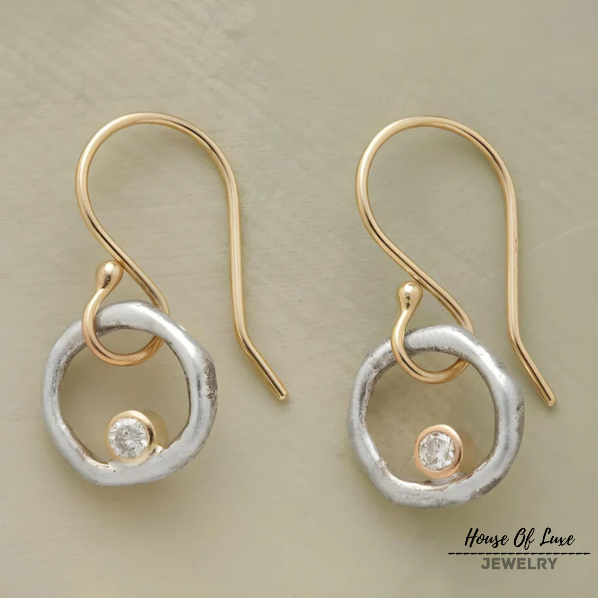 VINTAGE GOLD AND SILVER EARRINGS