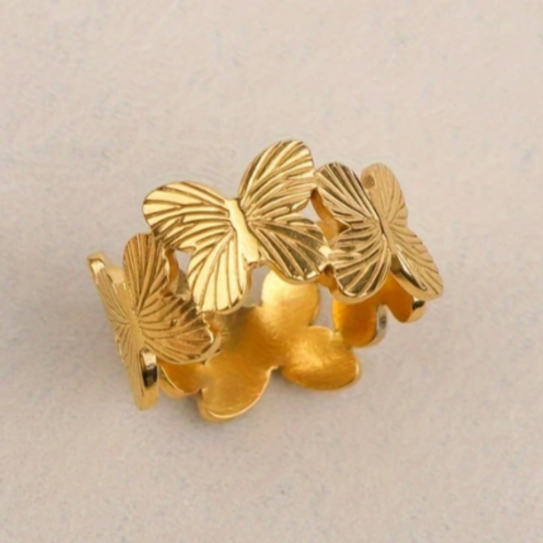 Gold Butterfly Ring