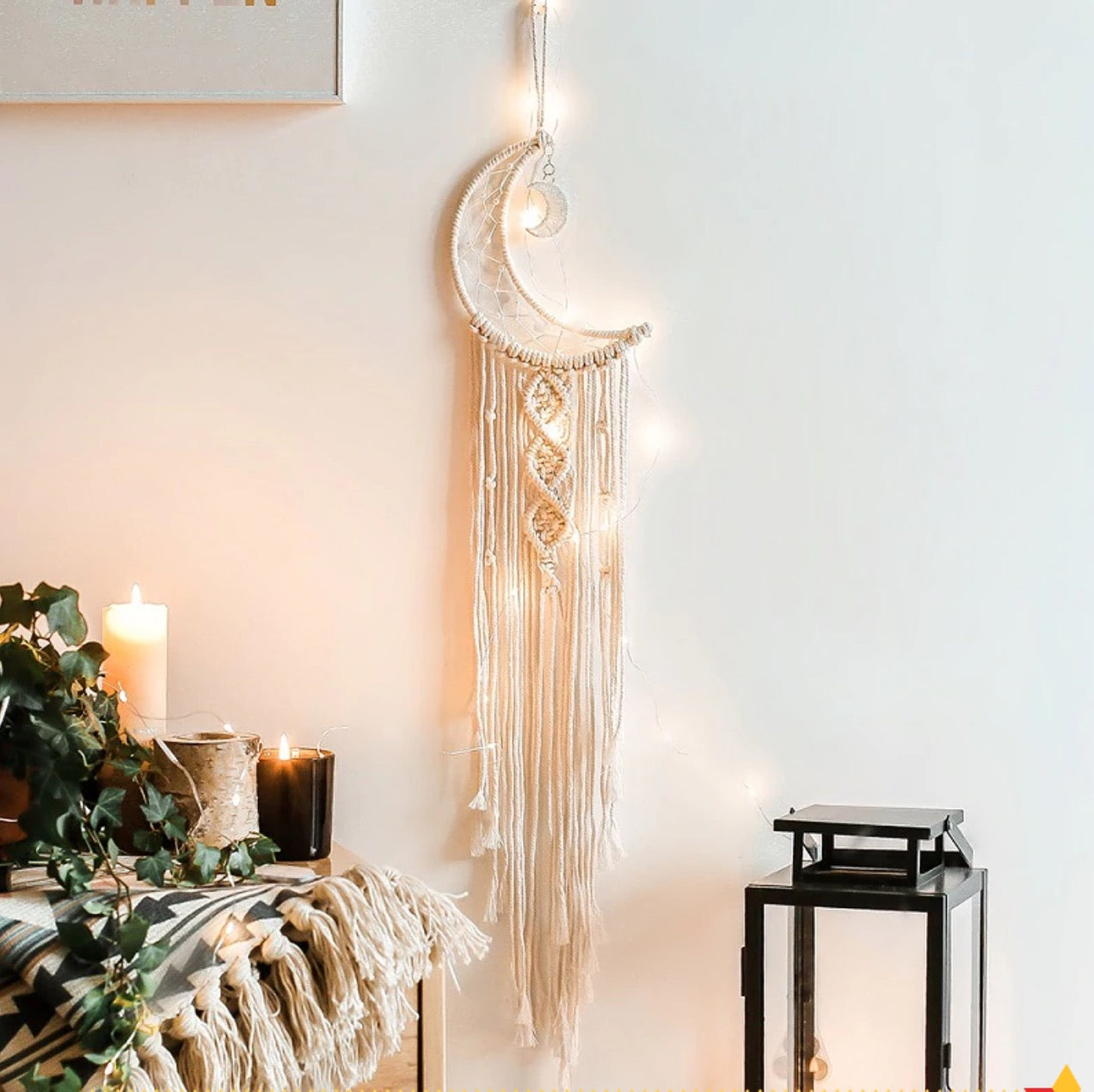Crescent Luna Macramé Dreamcatcher