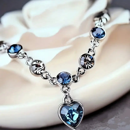Ocean Heart Glow Bracelet | White Gold 18k