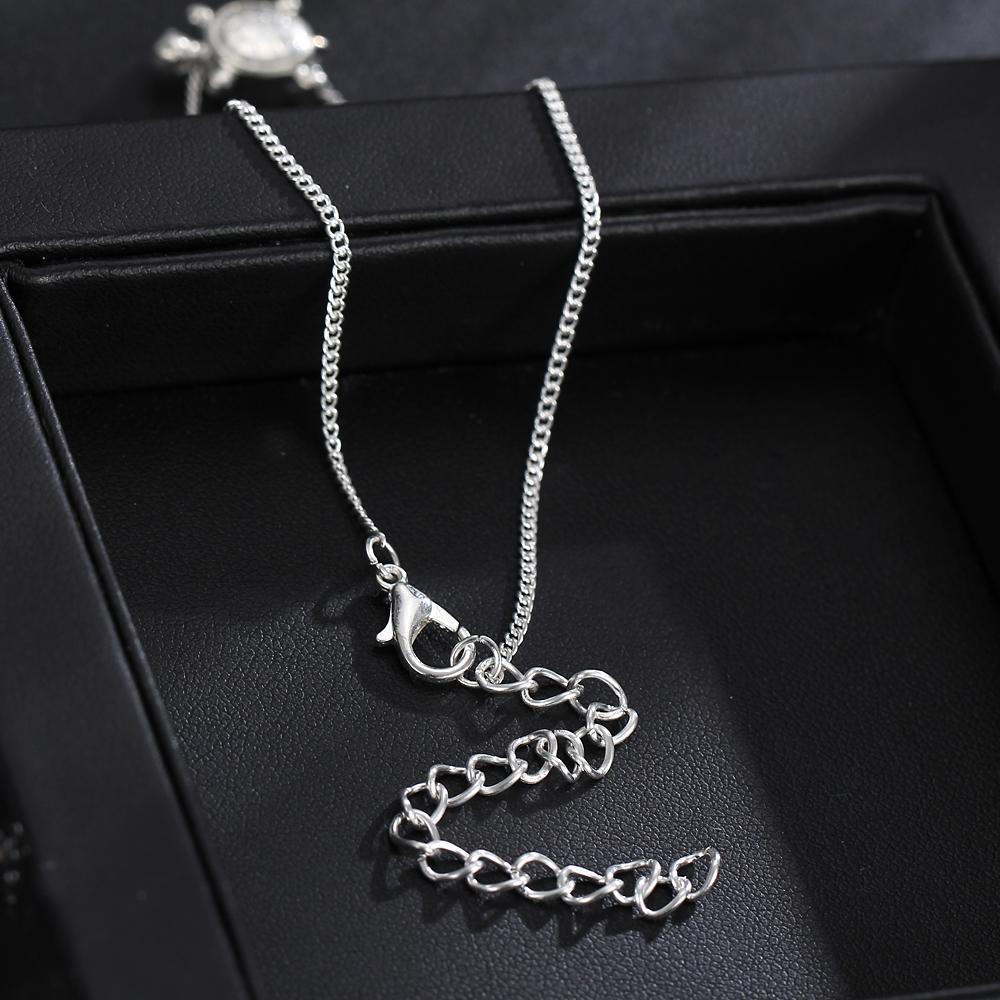 Handmade Silver Turtle Anklet