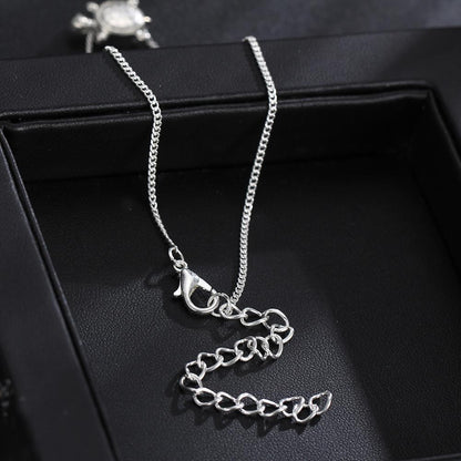 Handmade Silver Turtle Anklet