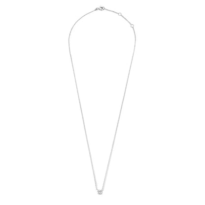 Cléa Moissanite Stone Necklace | White Gold 14k