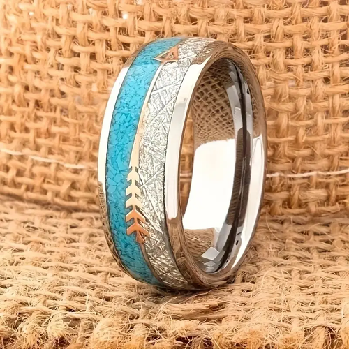 Vintage Enamel Silver Ring