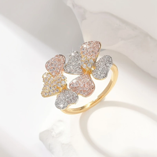 Daisy Bright Gold Ring