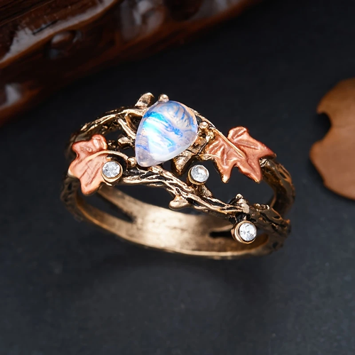 Nature Branch Moonstone Ring