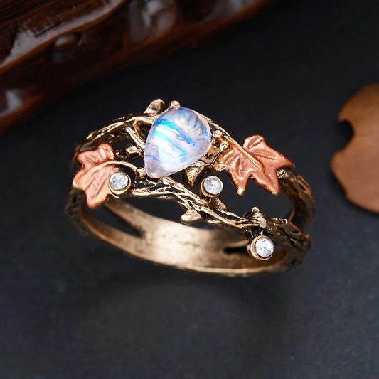 Nature Branch Moonstone Ring