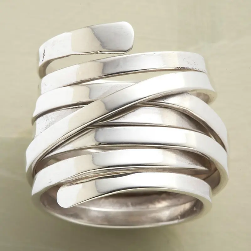 Layer Silvered Ring