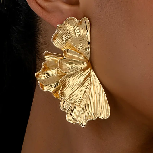 Golden Petal Earrings