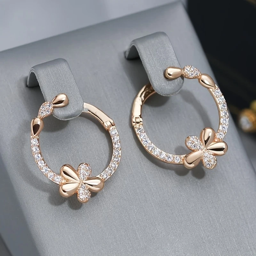 Bright Daisy Hoop Earrings
