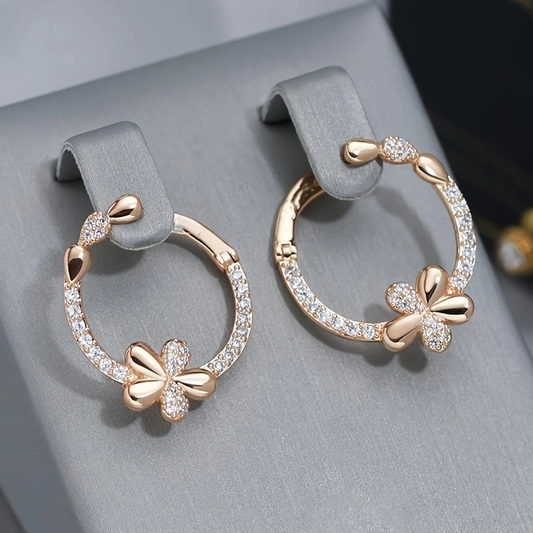 Bright Daisy Hoop Earrings