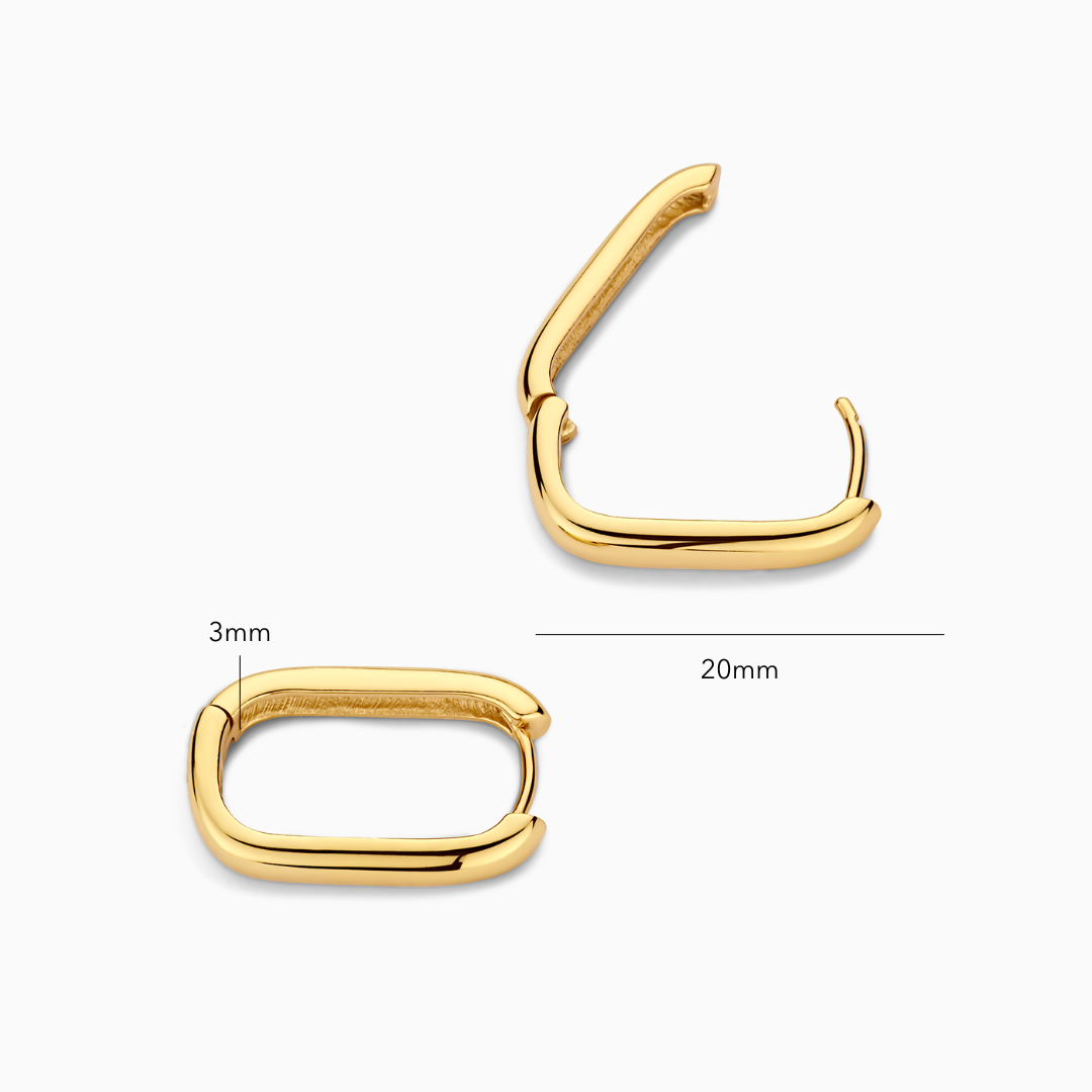 Icon Hoops | White Gold 18k