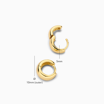 Rue Mini Hoops | White Gold 18k